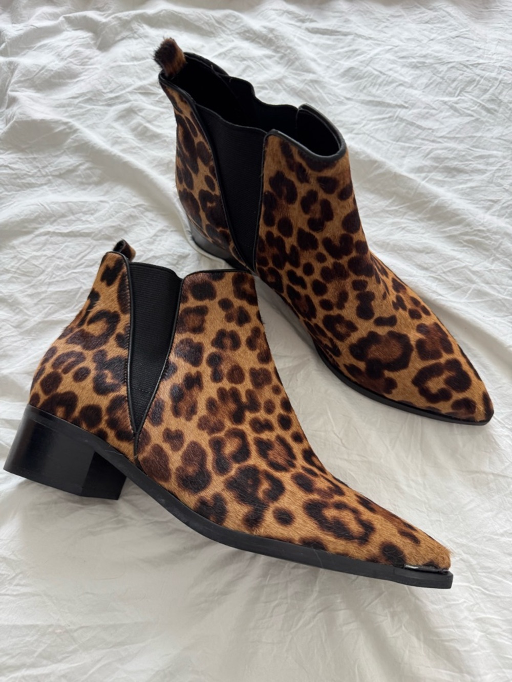 Mark Fisher leopard Print Chelsea Booties - Women New